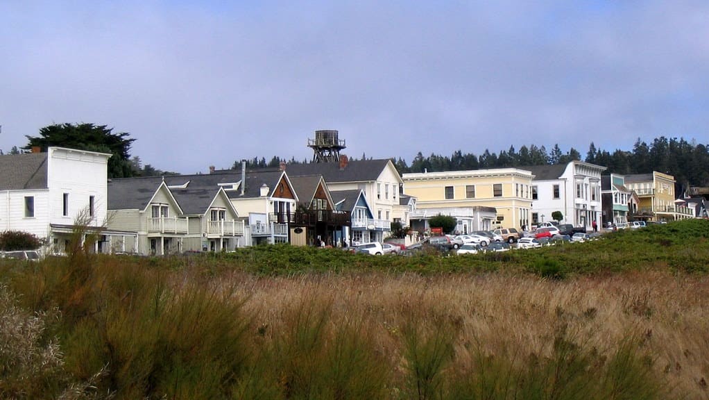 Coastal cottages in Mendocino