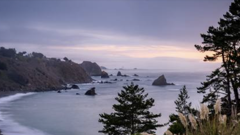 View of the ocean from Albion