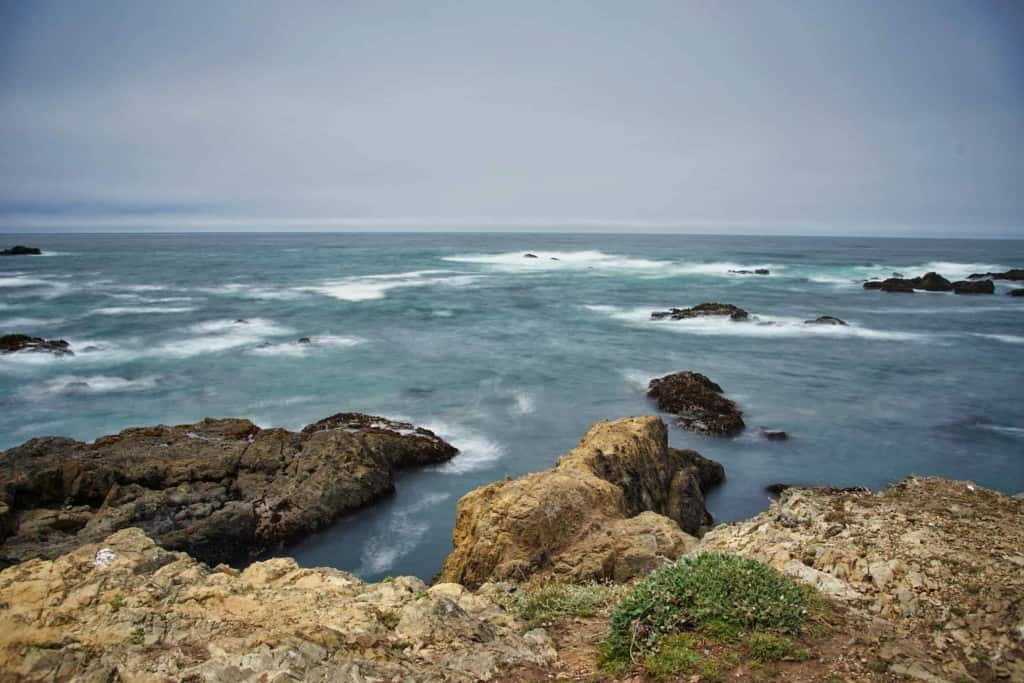 coastal view of ocean and boulders at MacKerricher State Park