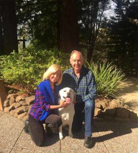 A vibrant dog park bathed in sunlight features abundant greenery with mature trees, offering ample shade for leisurely outdoor activities. In the distance is a well-equipped playground that presents an additional activity area. An inviting picnic table spreads out nearby, ideal for enjoying meals al fresco or taking relaxing breaks from play. A neatly-placed trash bin aids in maintaining the park's cleanliness for everyone's enjoyment. Dominating the scene is a generously wide dirt path gracefully curving through the expanse of grass, promising exploratory walks and lively fetch games.