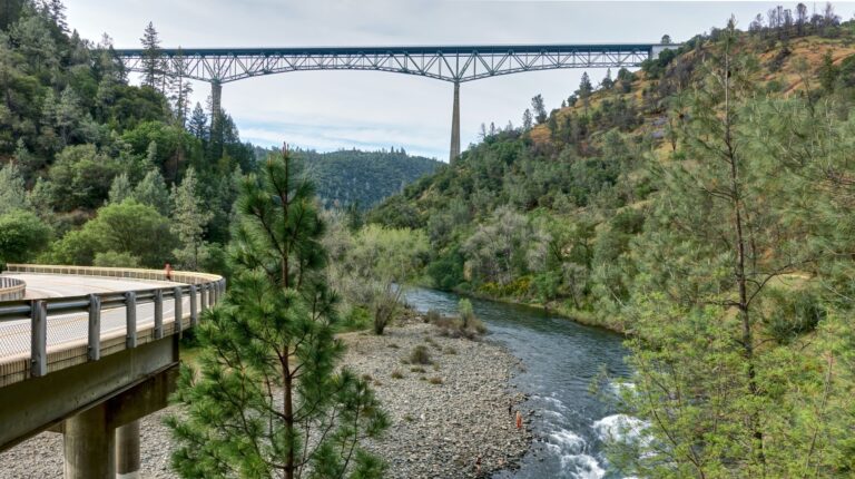 bridge over river at Auburn State Recreation Area