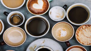 A vibrant dog park bathed in sunlight features abundant greenery with mature trees, offering ample shade for leisurely outdoor activities. In the distance is a well-equipped playground that presents an additional activity area. An inviting picnic table spreads out nearby, ideal for enjoying meals al fresco or taking relaxing breaks from play. A neatly-placed trash bin aids in maintaining the park's cleanliness for everyone's enjoyment. Dominating the scene is a generously wide dirt path gracefully curving through the expanse of grass, promising exploratory walks and lively fetch games.