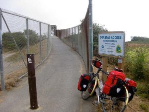 A vibrant dog park bathed in sunlight features abundant greenery with mature trees, offering ample shade for leisurely outdoor activities. In the distance is a well-equipped playground that presents an additional activity area. An inviting picnic table spreads out nearby, ideal for enjoying meals al fresco or taking relaxing breaks from play. A neatly-placed trash bin aids in maintaining the park's cleanliness for everyone's enjoyment. Dominating the scene is a generously wide dirt path gracefully curving through the expanse of grass, promising exploratory walks and lively fetch games.