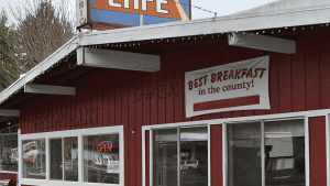A vibrant dog park bathed in sunlight features abundant greenery with mature trees, offering ample shade for leisurely outdoor activities. In the distance is a well-equipped playground that presents an additional activity area. An inviting picnic table spreads out nearby, ideal for enjoying meals al fresco or taking relaxing breaks from play. A neatly-placed trash bin aids in maintaining the park's cleanliness for everyone's enjoyment. Dominating the scene is a generously wide dirt path gracefully curving through the expanse of grass, promising exploratory walks and lively fetch games.
