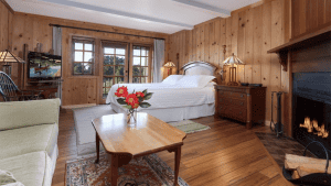 A vibrant dog park bathed in sunlight features abundant greenery with mature trees, offering ample shade for leisurely outdoor activities. In the distance is a well-equipped playground that presents an additional activity area. An inviting picnic table spreads out nearby, ideal for enjoying meals al fresco or taking relaxing breaks from play. A neatly-placed trash bin aids in maintaining the park's cleanliness for everyone's enjoyment. Dominating the scene is a generously wide dirt path gracefully curving through the expanse of grass, promising exploratory walks and lively fetch games.