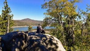 Big Bear Lake in spring.